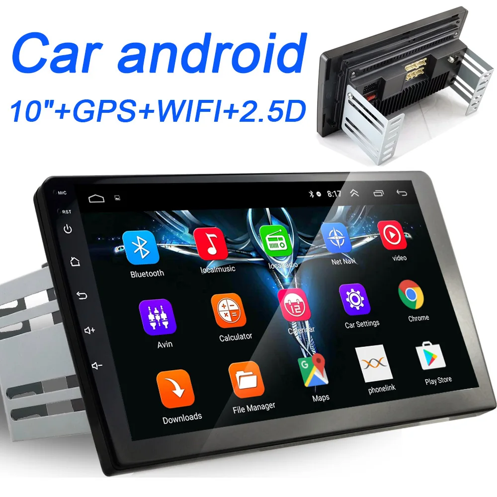 Автомагнитола 2 din 1" Android мультимедийный плеер gps wifi Bluetooth плеер для Toyota Volkswagen hyundai Киа Renault Suzuki 1G 2G 4