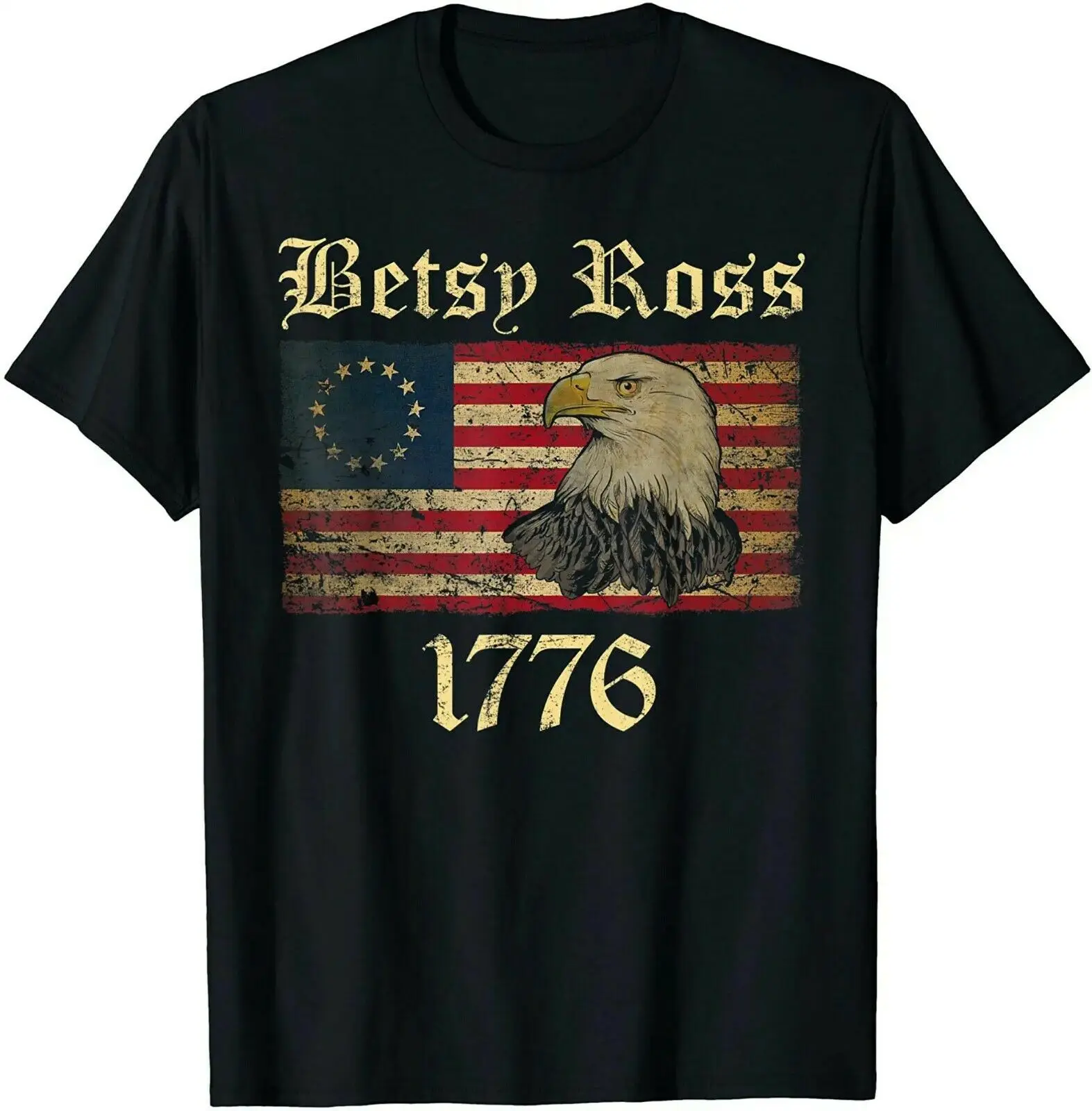 Betsy Ross 1776 американский флаг с 13 звездами 4 июля Винтажная Футболка S-5Xl 2019 унисекс