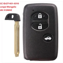 KEYECU смарт-ключ 3 кнопки спросить 312 МГц для Toyota Camry Корона Mark X Majesta-P/N: 271451-0310