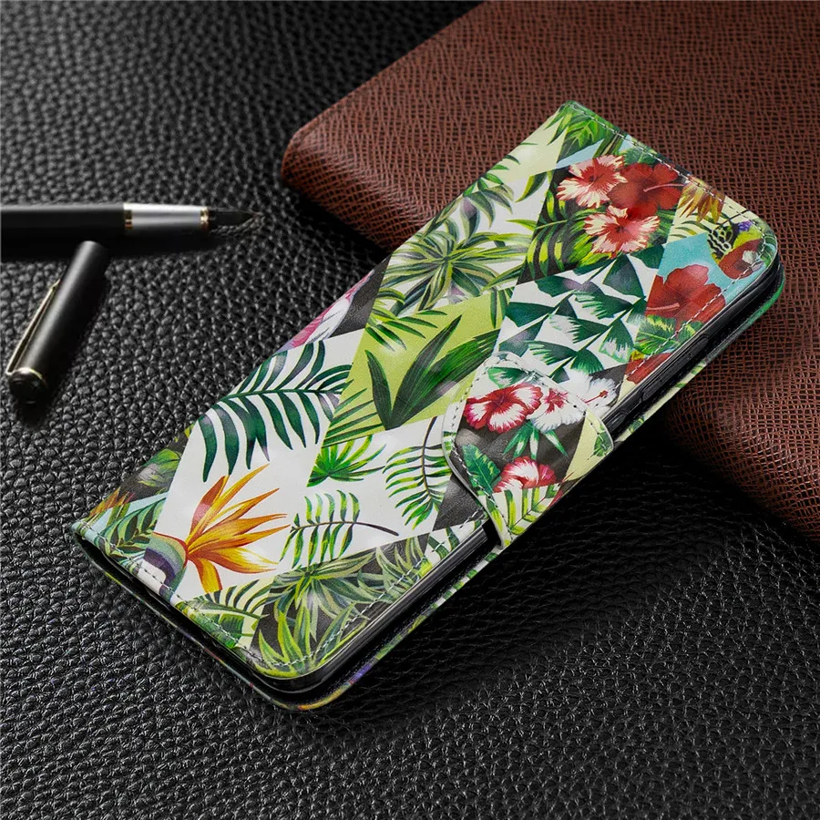 Чехол для телефона из искусственной кожи для Xiaomi Redmi Note 8 Pro Чехол-книжка для Note 8T 10 CC9 7A K20 8A 3D чехол-кошелек