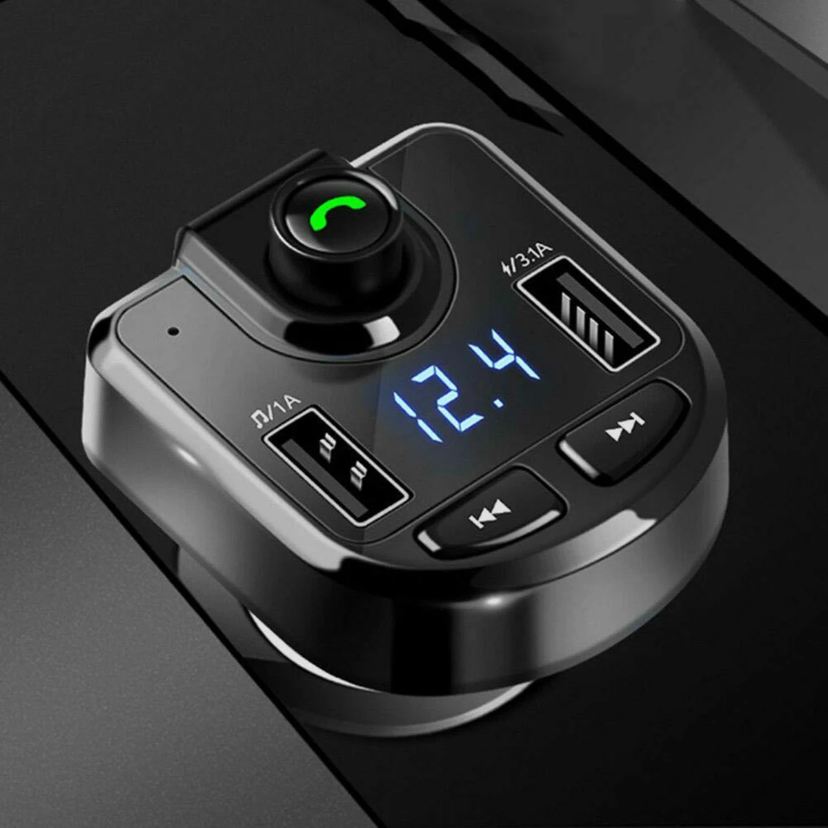 SOONHUA автомобильное зарядное устройство 3.1A Dual USB зарядное устройство s BT Hands-Free Car Kit Автомобильное зарядное устройство fm-передатчик mp3-плеер с цифровым дисплеем