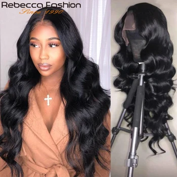 

Rebecca Loose Wave Wig Lace Front Human Hair Wigs For Black Women Transparent Lace Wigs Remy Malaysian Body Wave Lace Front Wig