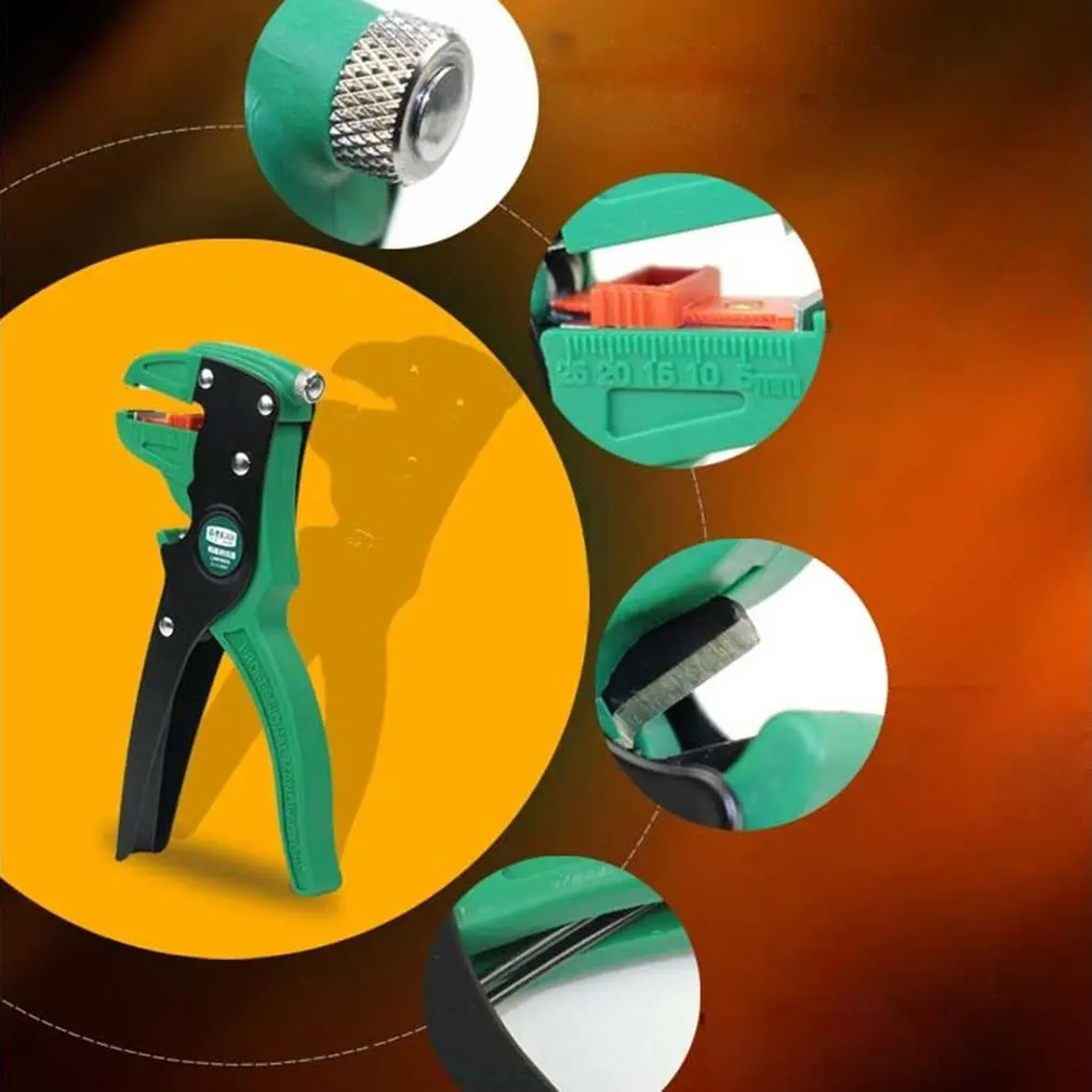 

Automatic Wire Stripper Universal Duckbill Electric Wires Stripping Pliers Cable Crimper Strippers Tools 0.2-6mm Wires Stripper