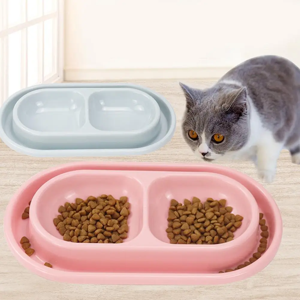 Thicken Double Bowl Ant Insect Control Feeding Water Bowl for Pet Cat