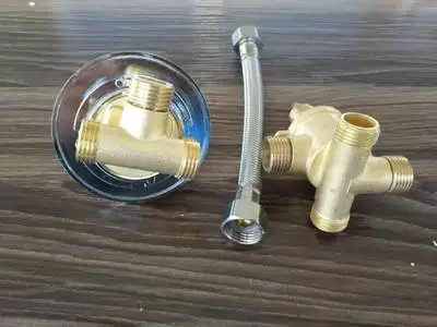 3way thread set MTTUZK настенный 2/3/4/5 способов водоотводная Труба латунный душевой кран винт или интубации Сплит душевая кабина душевая комната смесительный клапан - Цвет: 3way thread set