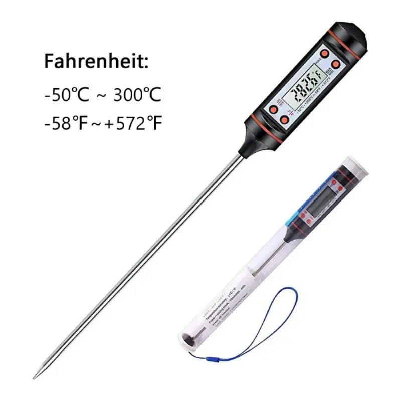 Kitchen Digital BBQ Food Thermometer Meat Cake Candy Fry Dinning Grill Household Cooking Gauge Oven Tool | Дом и сад