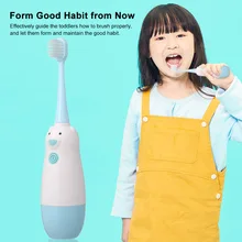 Детская E-lectric зубная щетка с аккумулятором питание детская зубная щетка для детей от 3-12 лет мягкая щетка головки Электронная зубная щетка