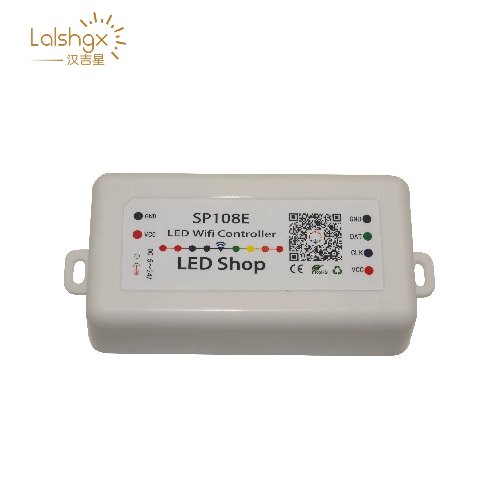 SP108E светодиодный SPI пиксель wifi контроллер DC5V 12 в 24 В на смартфон приложение для WS2811 WS2812B WS2813 APA102 светодиодный светильник ленты