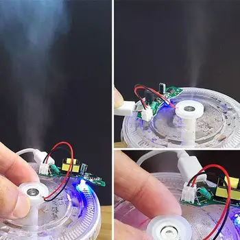 

USB Mini Humidifier DIY Kits Mist Maker and Driver Sheet Circuit Board Oscillating Film Mini Atomizer Fogger Atomization G0R8