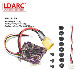 

LDARC F411E12A F4 OSD Flight Controller AIO BEC Current Sensor & 12A BL_S 2-4S 4in1 ESC for Beta85X Mobula7 FPV Racing Drone