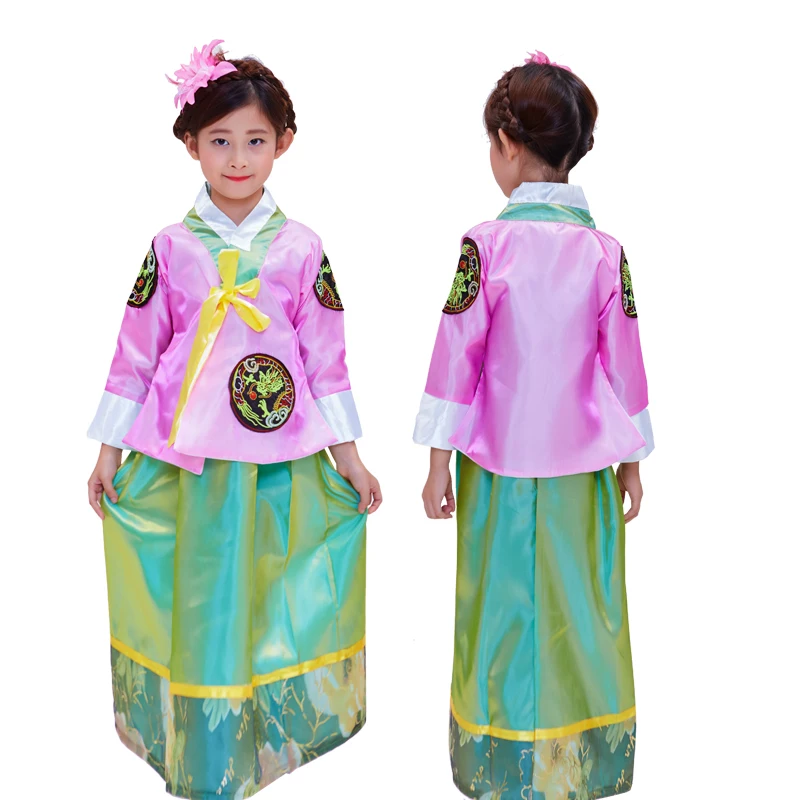 Girls Korean Hanbok Traditional Costumes Ancient Asia Elegant Palace Wedding Oriantal Dance Costume Stage Cosplay | Тематическая