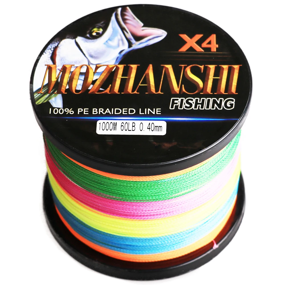 DORISEA MOZHANSHI 4 Strands 1000M PE Multifilament Braided Fishing Wire Line  Tackle - AliExpress