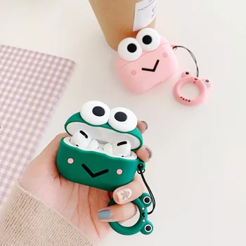 

3D Earphone Case For Airpods Pro Case Silicone Cute Frog Cartoon Bluetooth Headphone Earpods Cover For Apple Air pods Pro 3 Case