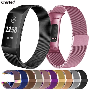 

Milanese loop For fitbit charge 3 band replacement charge4 wristband stainless steel watch bracelet strap fitbit charge 4 band