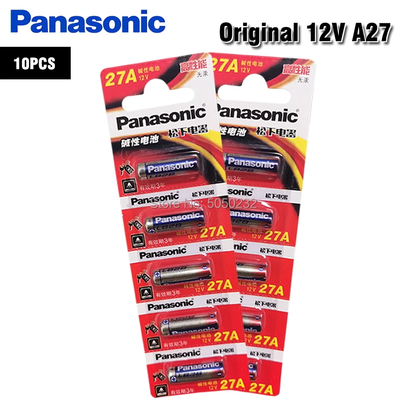 Щелочные батарейки Panasonic G27A MN27 MS27 GP27A A27 L828 A27BP K27A VR27 R27A для дверного звонка пульта