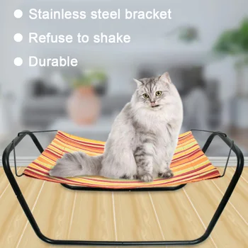 

Fe26 Kittens Kitties Small Pets Summer Mesh Cat Hammock Bed Breathable Detachable Cover