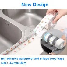 

Sealing Strip Shower Sink Bathtub Toilet Seam Sealing Strip Kitchen Bathroom Self-Adhesive Waterproof And Mildew Proof Tape