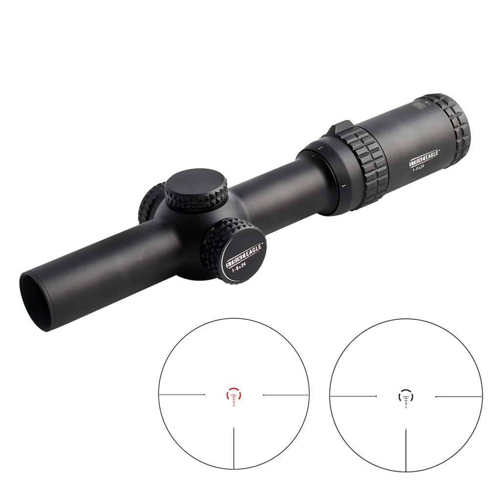 Tactical Eagle 1-6x24 riflescope полностью Многослойные линзы оптический прицел AR-BDC сетка шутеры 6x зум диапазон для охоты