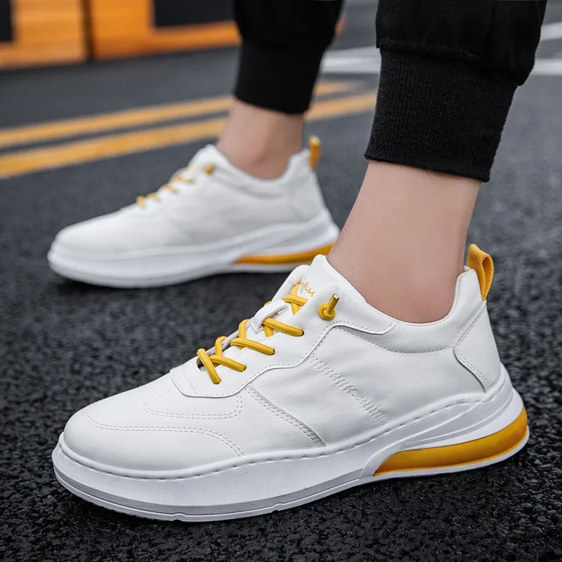 

Four seasons trend low to help leather flat comfortable non-slip cold wear lightweight high quality fashion men's casual shoes
