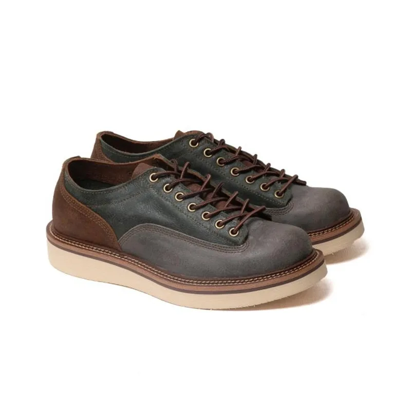 Yomior New Handmade Men Casual Shoes Vintage British Real Cow Leather Ankle Boots Tooling High Quality Motorcycle Boots