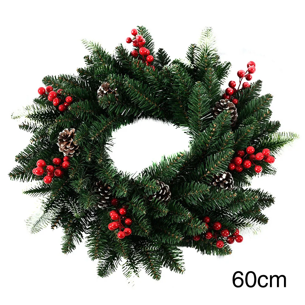 

Bar Party Supplies Bedroom Wall Ornament PE Artificial Flower Home Holiday Wreath Festival Door Hanging DIY Christmas Crafts