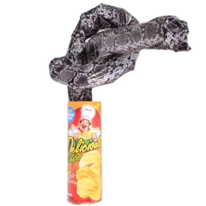 Шутка игрушки смешной Картофель чип может прыгать Весна прыжок змея игрушка дурак день подарок