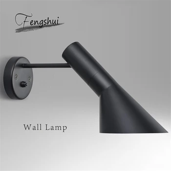 

Minimalism Modern Metal Wall Lamp Nordic Wall Lights LOFT Design Black White Wall Sconce Lamp Bedroom Indoor Decorative Fixture