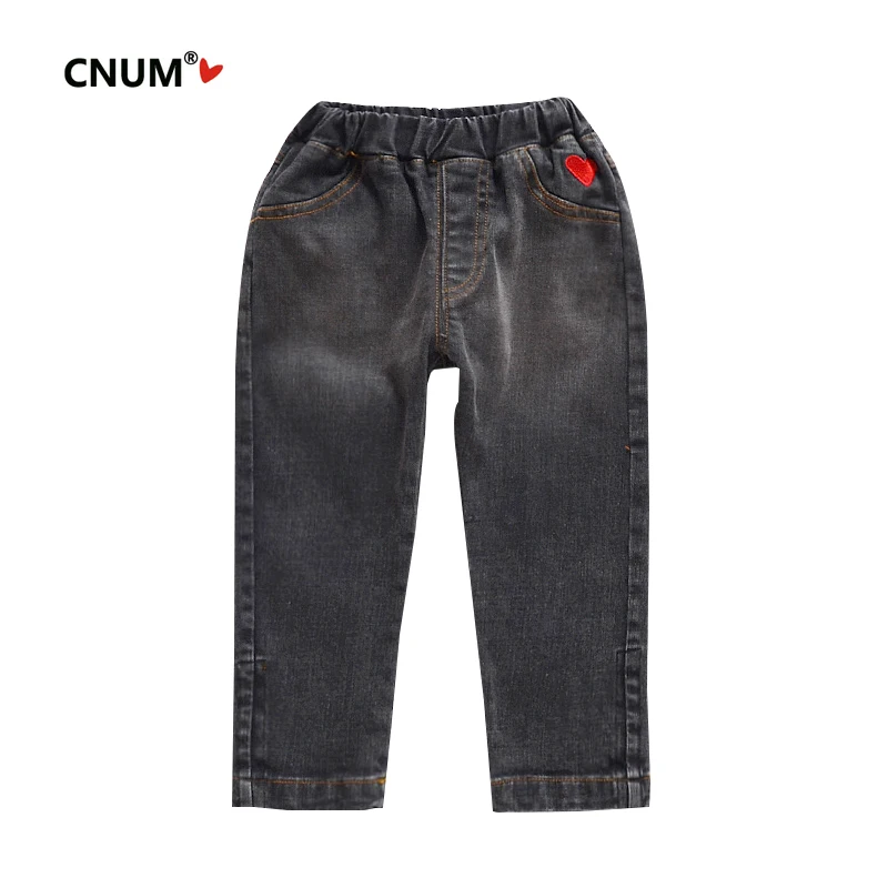 Весенние джинсовые брюки CNUM для маленьких девочек детская одежда хлопковые