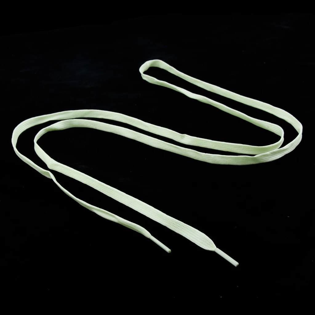 1 Pair 180cm Fluorescent Knitted Shoelace For Roller Skates Boots Hockey Skates