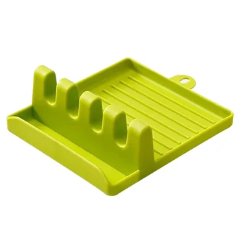 

Cooking Utensil Holder Non-slip Spoon Rack Silicone Multipurpose Chopsticks Spatula Stand PI669