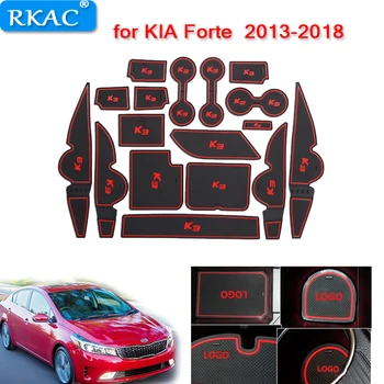 

Anti-Slip Rubber Gate Slot Cup Mats for KIA Forte YD 2013 -2017 2018 K3 Cerato Accessories Stickers Car Styling Anti-dirty pad
