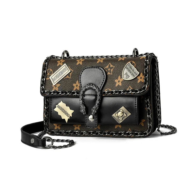 

[10 from the Grant] Classic Retro Temperment Square Sling Bag Fashion Line Women's Shoulder Bag
