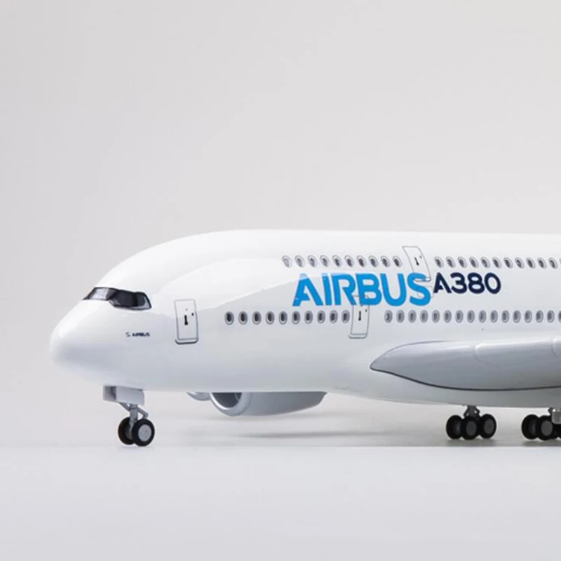 50CM 1/160 Airbus A380 Prototype Airline plane model alloy airframe W landing gear& light airplane toys fixed-wing aircraft