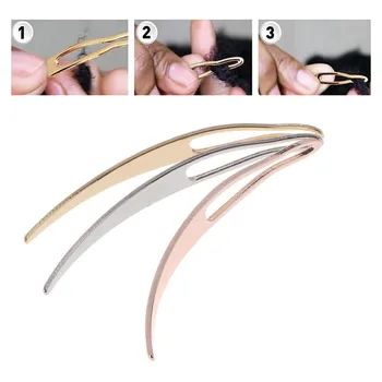 

3pc Dreadlocks Tool Craft Sisterlocks Crochet Dirty Braid Braid Hair Interlocking Tools Curved Hair Needle for Your Locs Easy