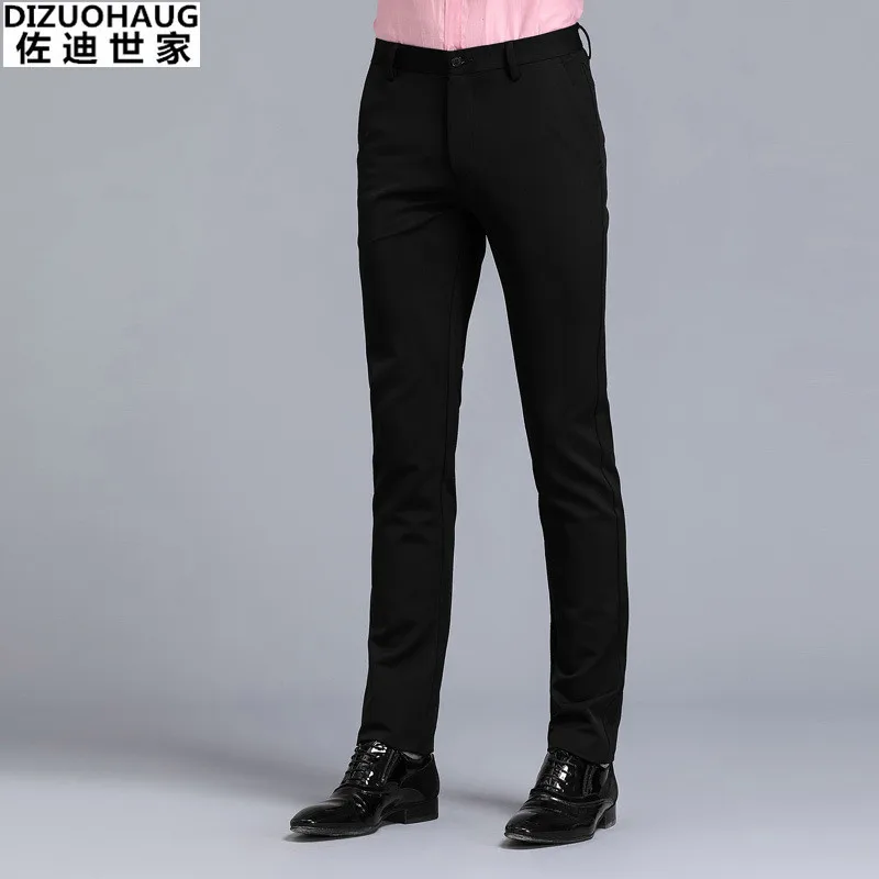 

MEN'S Pants Autumn Thin Elasticity Slim Fit Suit Pants Men's Korean-style Trend Skinny Pants Business Casual Pants Fashion