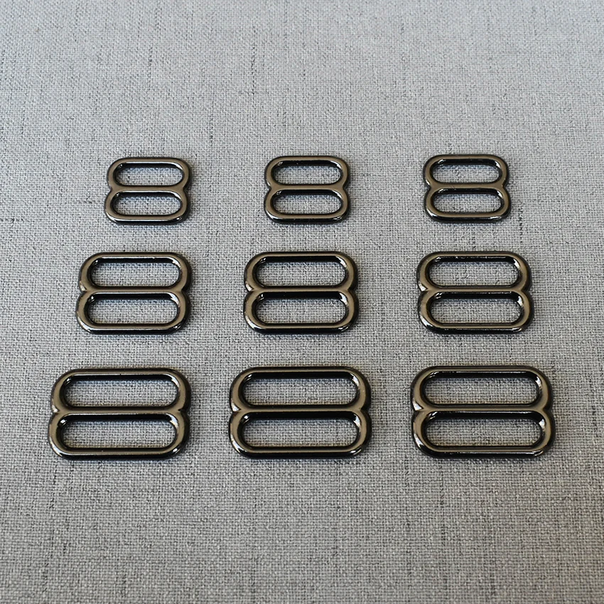

50 Pcs/Lot 15mm 20mm 25mm Metal Adjuster Slider Clasp Bag Handbag Cat Dog Collar Sewing Accessories Purse Straps Belt Buckle