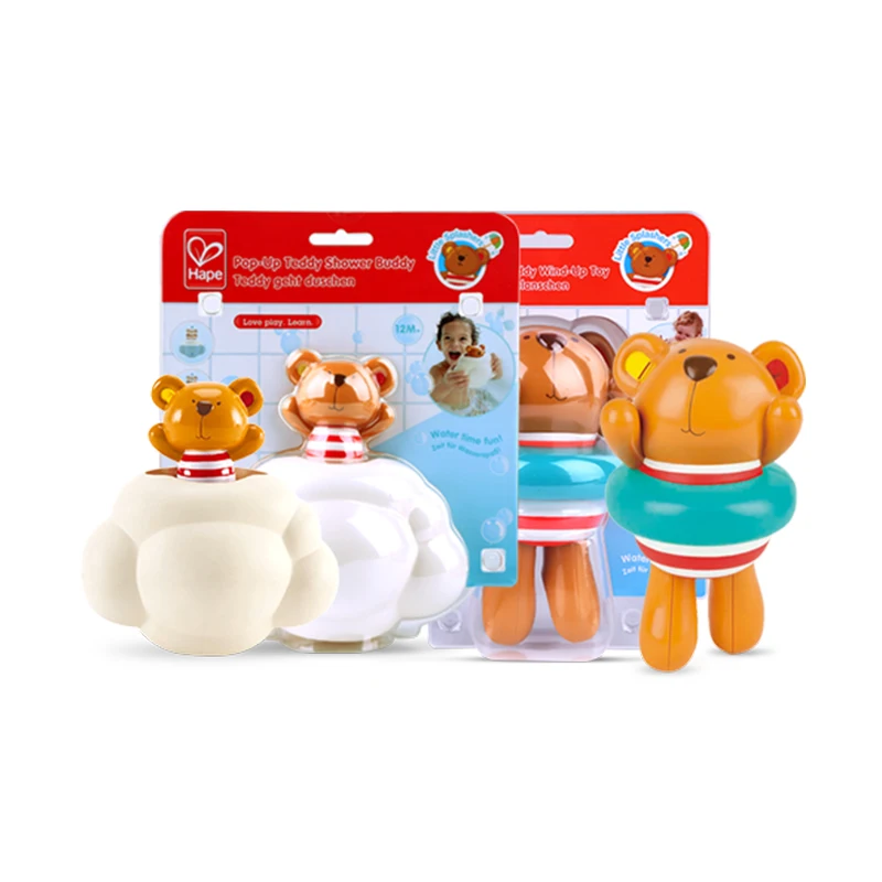 Hape baby bath toys Игрушка для воды детские игрушки для плавания плюшевый резиновый утка на бассейне