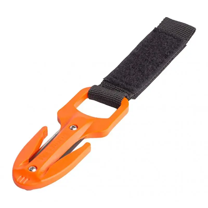  Diving Line Cutter Knife with Sheath & Dive Finger Spool Reel Clip Finger Spool Reel Cord Double Ended Hook Clip