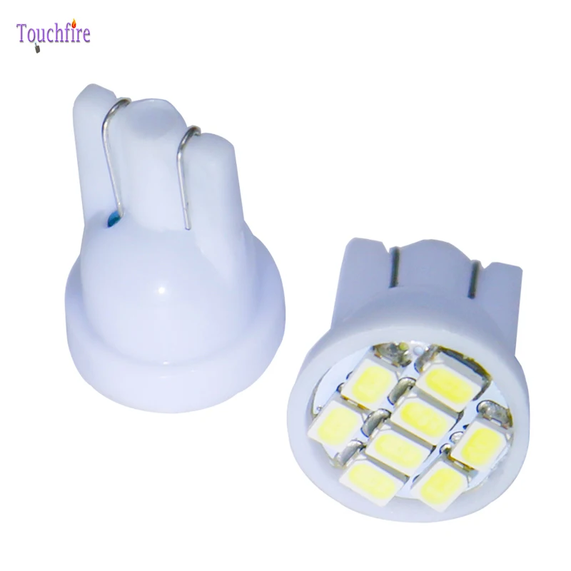 100 шт. T10 W5W 8 smd Светодиодные Автомобильные лампы 194 168 192 1206SMD Автомобильный Клин