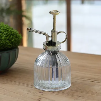 

35# High Quality 7oz Retro Glass Plant Flowers Spray Bottle Hand Washing Bottle
