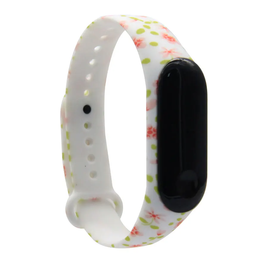 d59606 Foonbe для xiaomi mi Band 4 ремешок силиконовый с цветочным принтом mi band 3 4 ремешок mi band 4 аксессуары для xiaomi mi band 4 3 band - Цвет: d59606