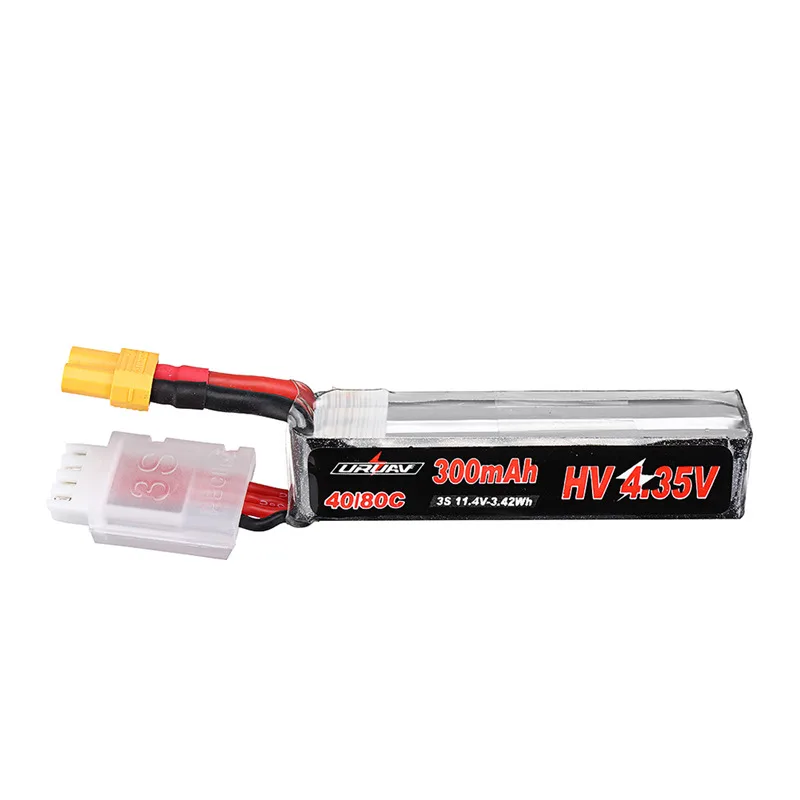 11,4 V 300mAh 40C/80C 3S HV 4,35 V Lipo батарея XT30 разъем для Larva X URUAV UR85/UR85HD Mobula7 HD Sailfly-X RC Дрон
