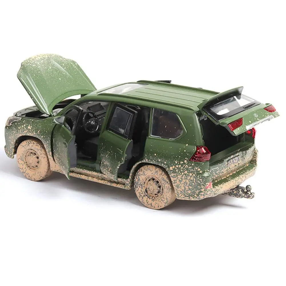 1:32 LX570, модель автомобиля из сплава, игрушка со звуком, светильник, литая под давлением, металлическая модель автомобиля, игрушка для автомобиля, модель энтузиастов, коллекционеров