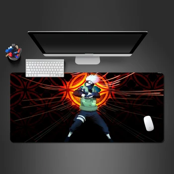 

Best Hot Naruto Anime Mouse Pad Lock Side Gamer Computer Keyboard Professional Mouse Mat PC Gaming Kakashi Anime Mause Pad