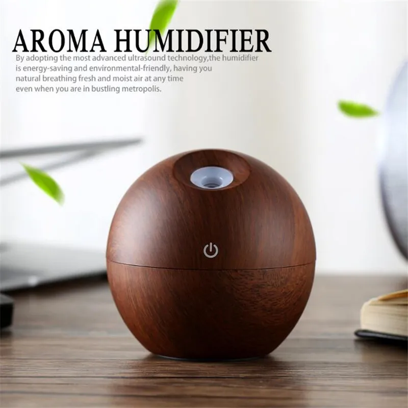 Mini USB Air Humidifier Household Essential Oil Diffuser with Light Aroma Lamp Aromatherapy 130 ML for Office | Бытовая техника