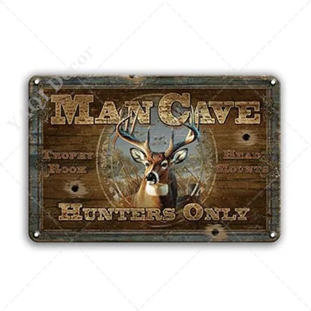 Man Cave Signs Vintage Metal Sign Plaque Metal Vintage Retro Tin Sign Wall Decor for Bar Pub Club Garage Iron Painting 60072