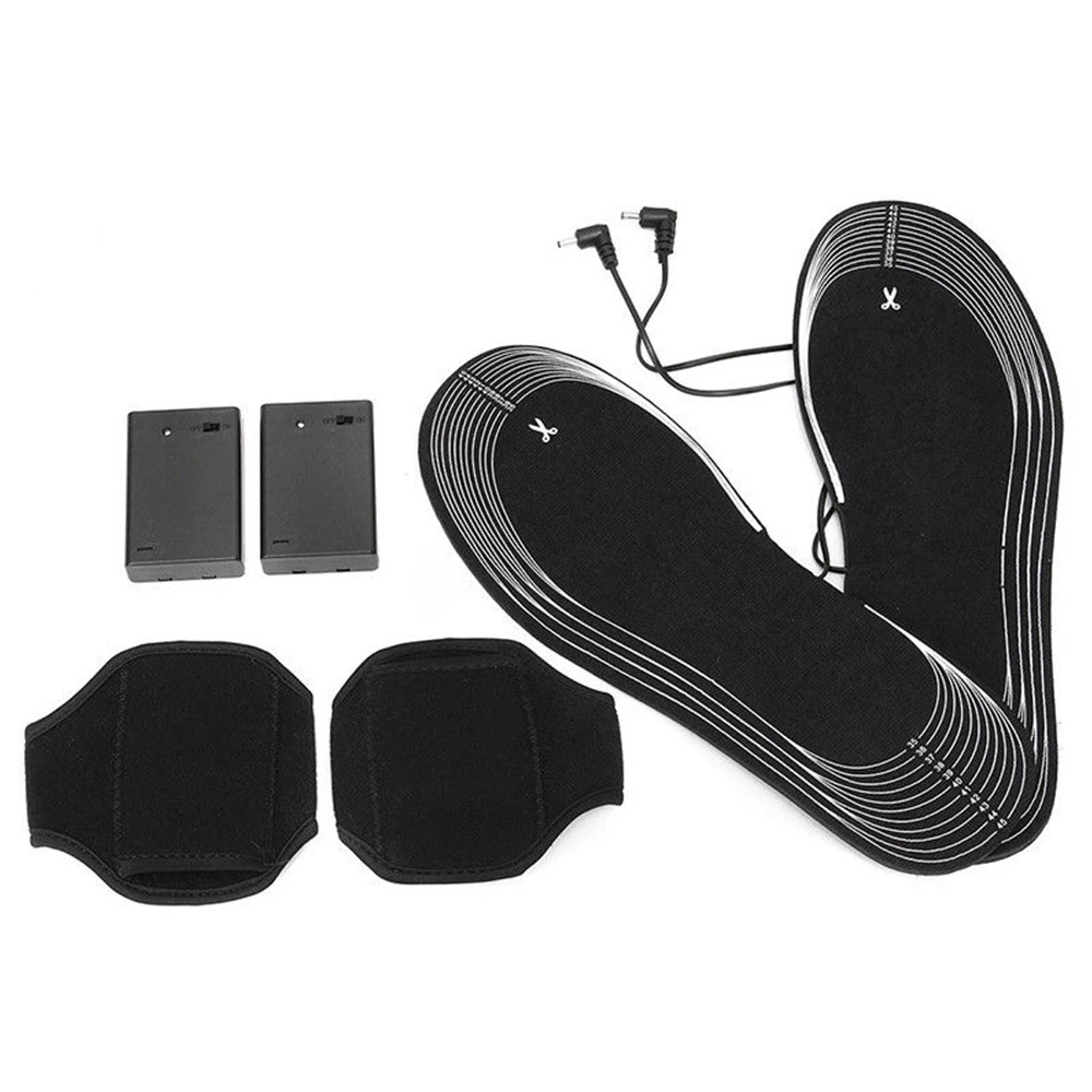 

2019 Electric Heated Insoles Foot Pad Heated Pad Shoe Boot Insoles Heater Sock Heating Insoles Snow Feet winter Warmer with band