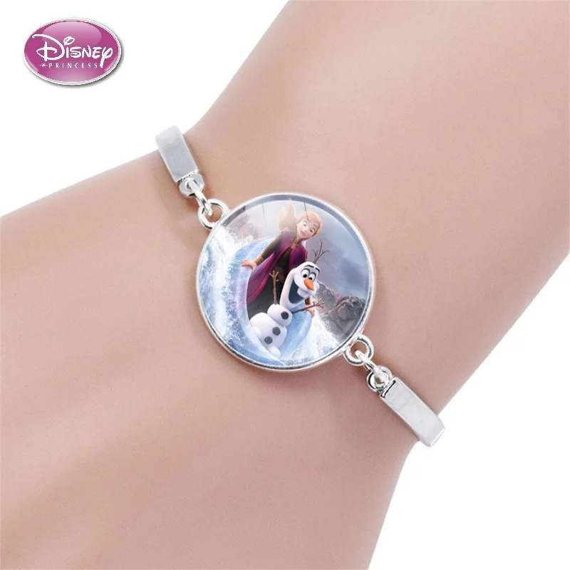 Disney Princess Children Cartoon Bracelet Frozen Elsa Lovely Wristand Girl Gift Clothing Accessories Bangle Kid Make Up Jewelry | Игрушки и
