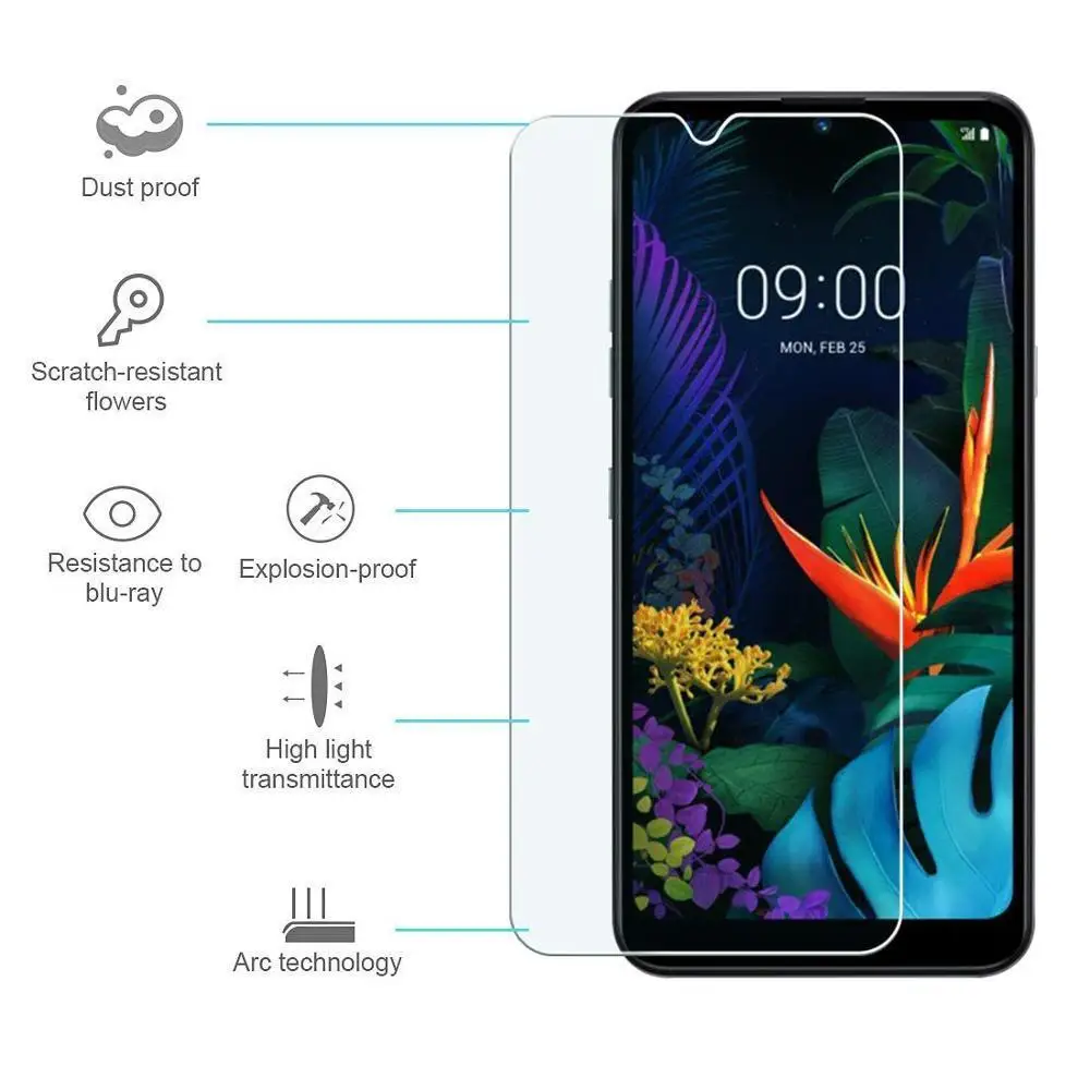 2.5D с уровнем твердости 9H Стекло для LG Q60 2019 Экран протектор K11 K9 G8S thinq V50 V40 Q6 Q7 K8 K10 2018