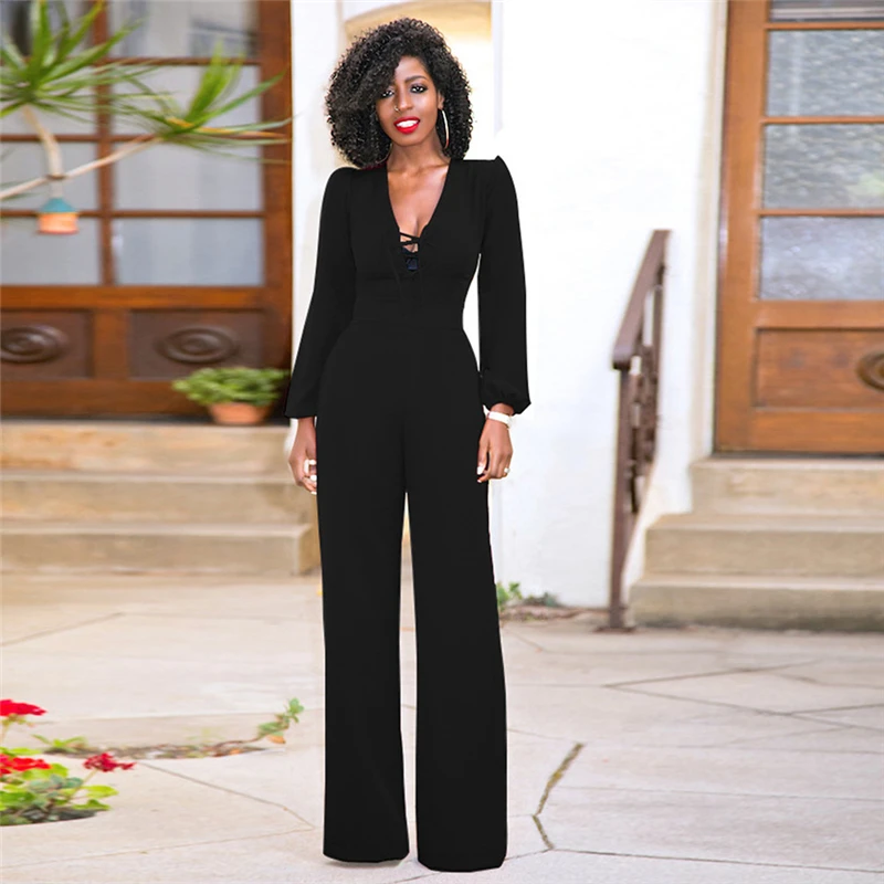 

rompers womens jumpsuit formal jumpsuit summer black long sleeve jumpsuit elegant комбинезон женский combinaison femme shein